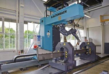 Digital weld data can be output direct from AVEVA Bocad to automatic welding robots for greater production efficiency and quality. Image courtesy of Kaltenbach GmbH + Co. KG
